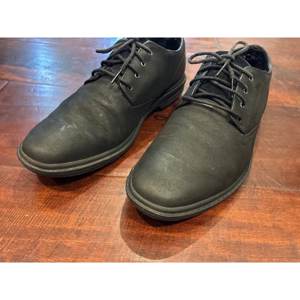 Timberland Sawyer Lane Oxford Mens Size 9 Black Leather HoverLite A1QCZ Shoes